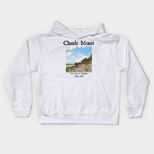 The beach at Honfleur Kids Hoodie